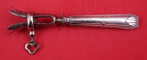 Bone Holder sterling handle HH plated implement 7 3/8